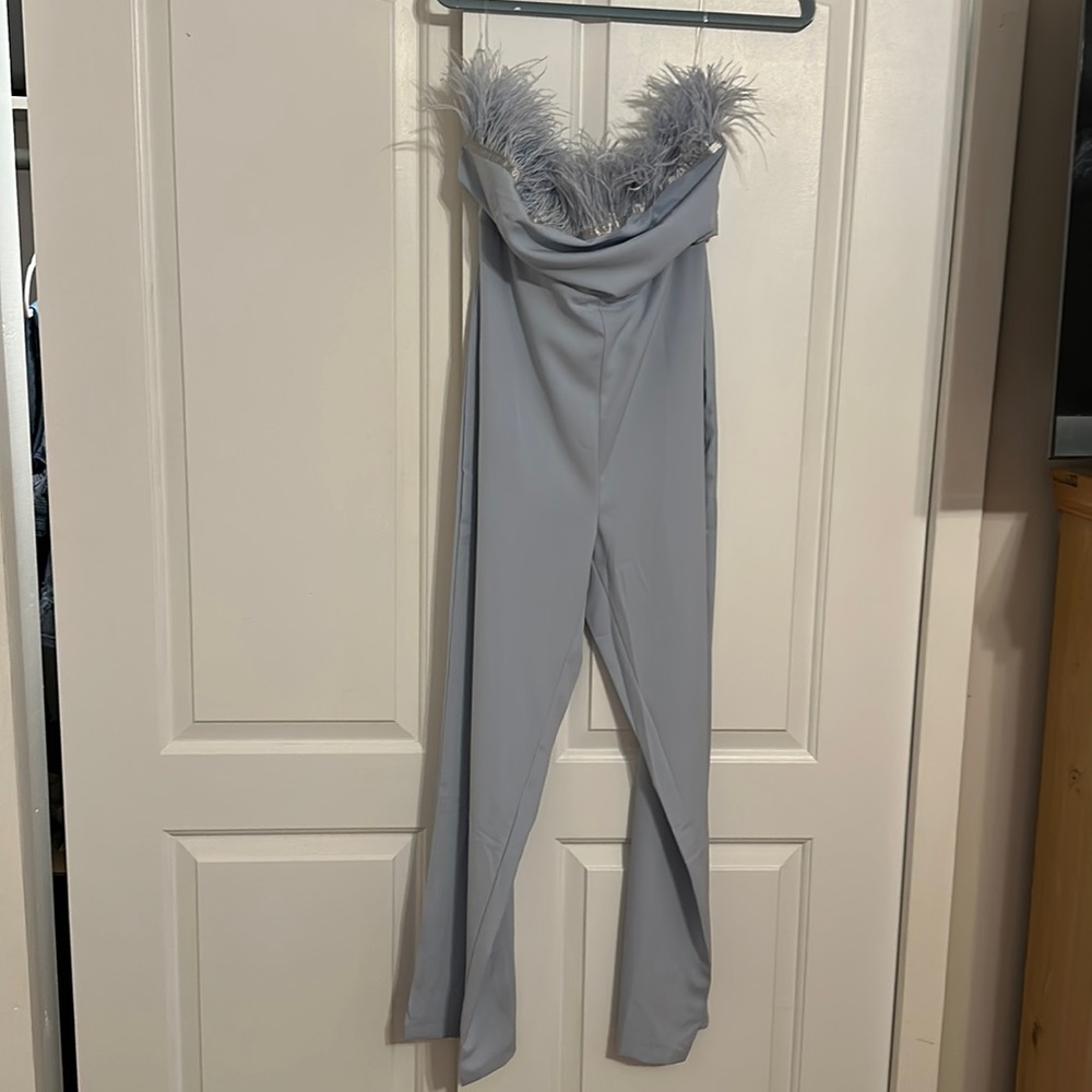 Blue jumpsuit